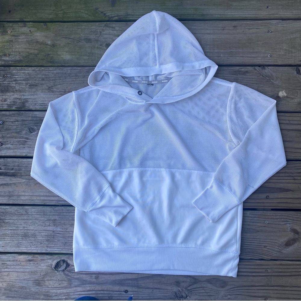 RBX White Mesh Hoodie